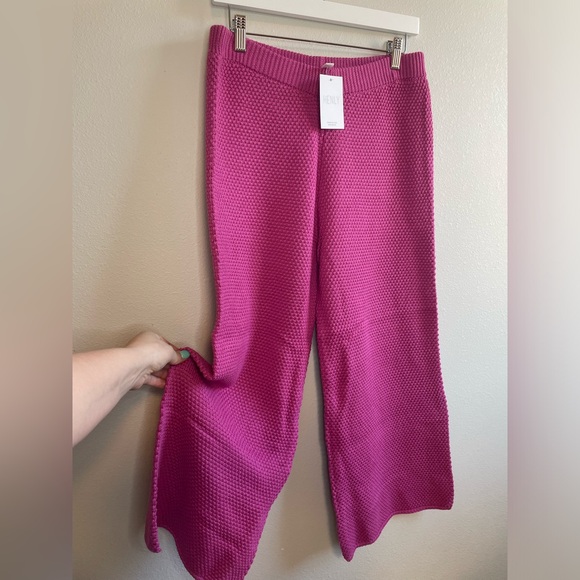 Wishlist Cropped Waffle Pink Pants - Picture 4 of 8